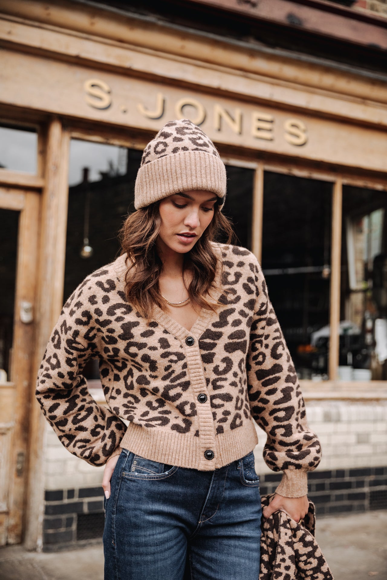 

Cardigan léopard Femme Gildas Roar sugar brown | Freeman T. Porter