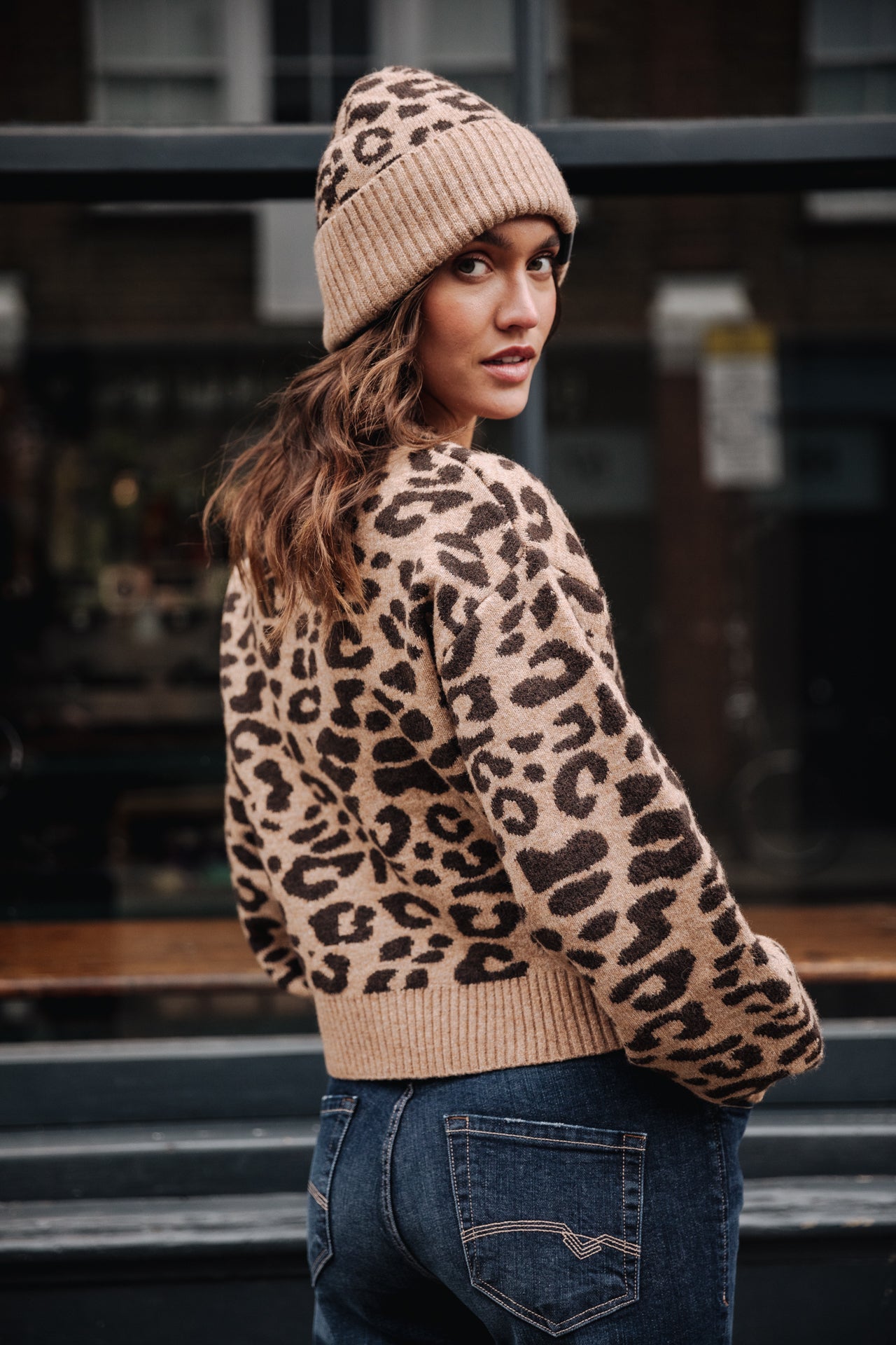 

Cardigan léopard Femme Gildas Roar sugar brown | Freeman T. Porter
