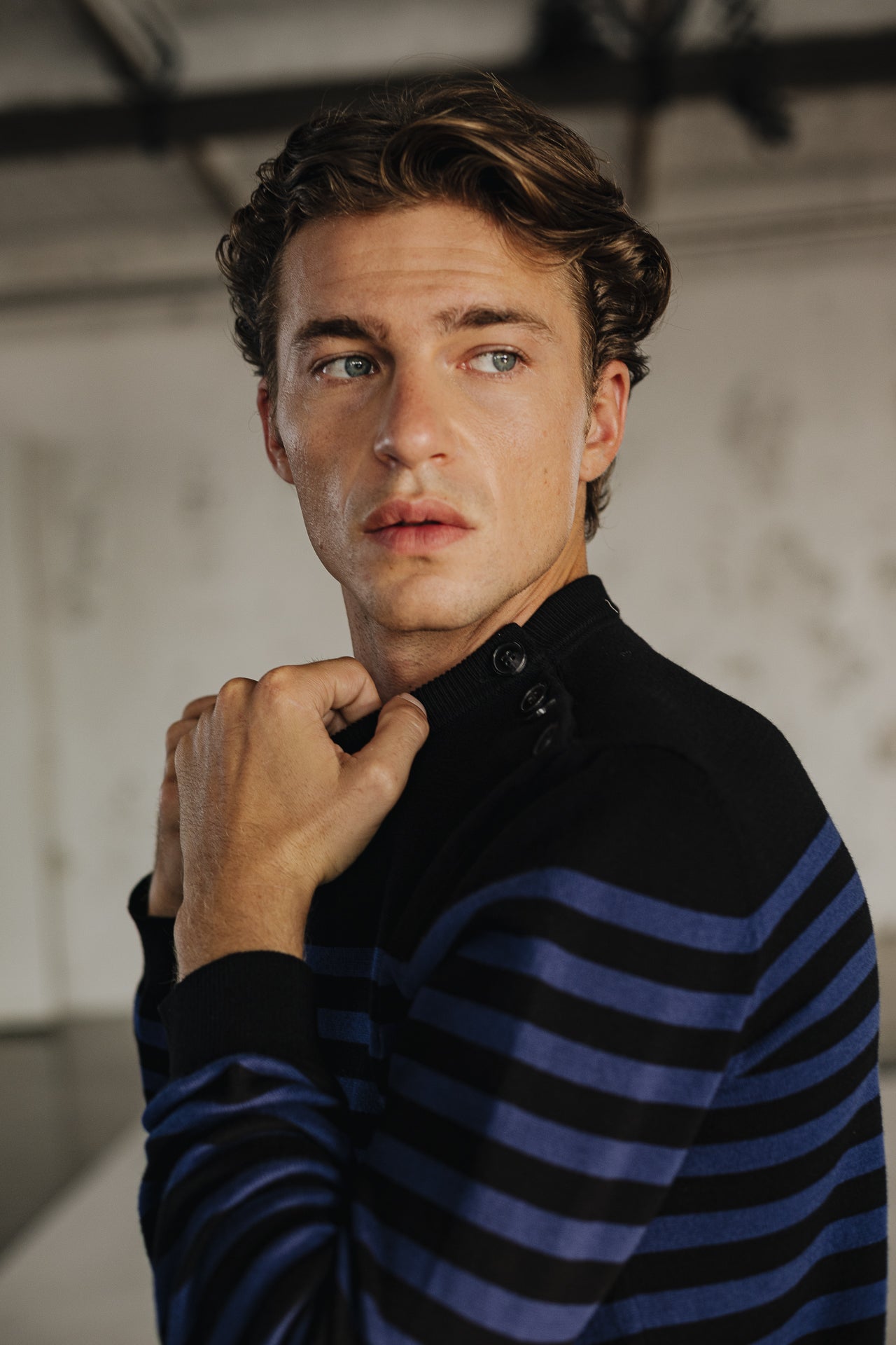 

Pull marinière col boutonné Homme Yanis Seaside black_set sail | Freeman T. Porter