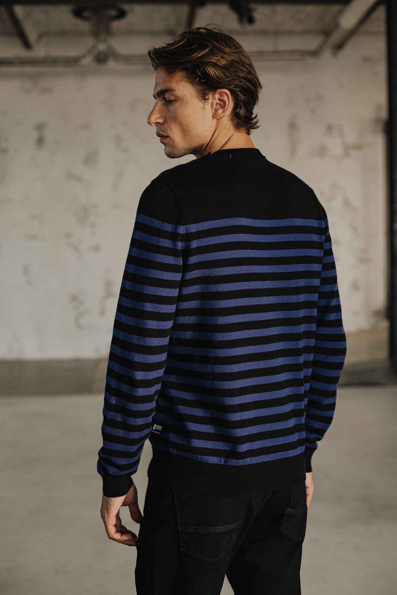 

Pull marinière col boutonné Homme Yanis Seaside black_set sail | Freeman T. Porter