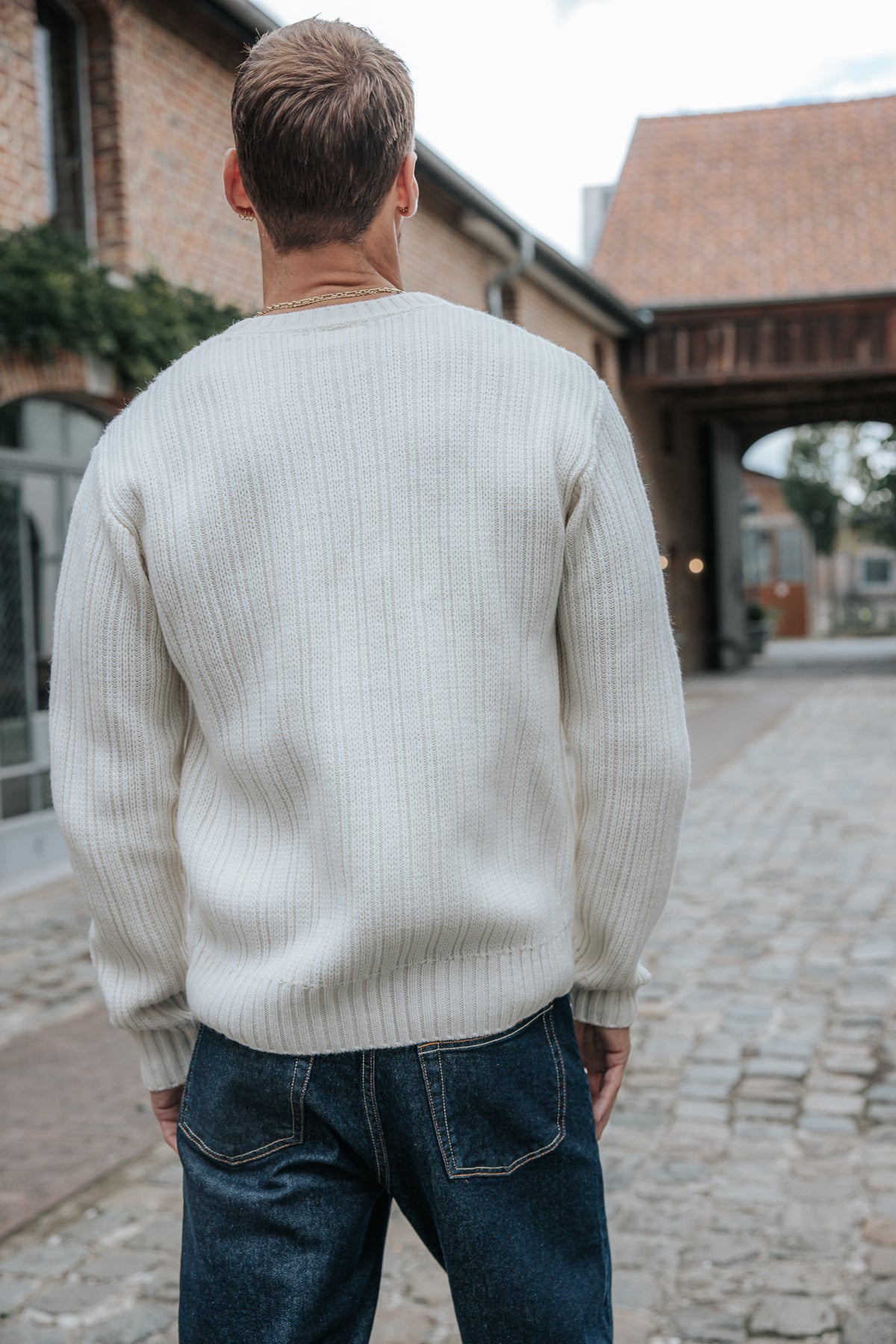 

Camisola com decote redondo Homem Solino Urban egret | Freeman T. Porter