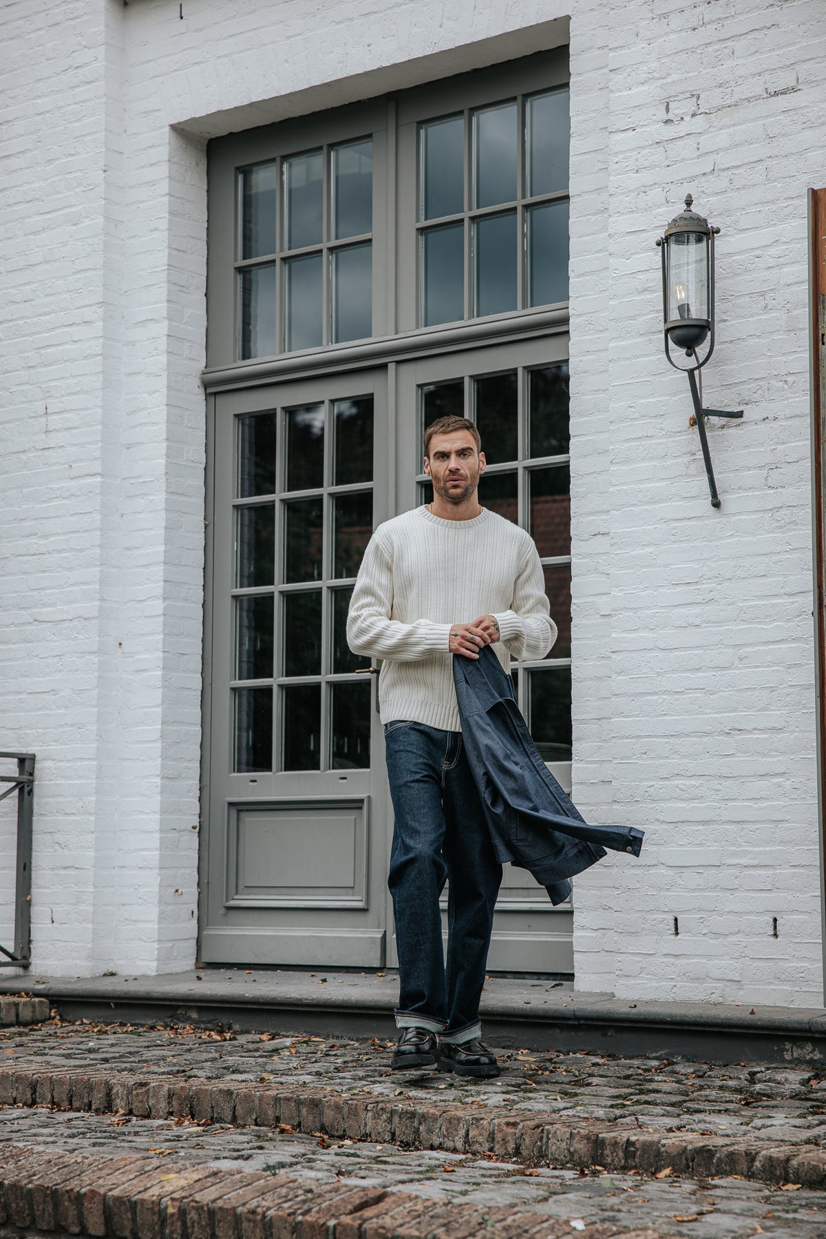 

Camisola com decote redondo Homem Solino Urban egret | Freeman T. Porter