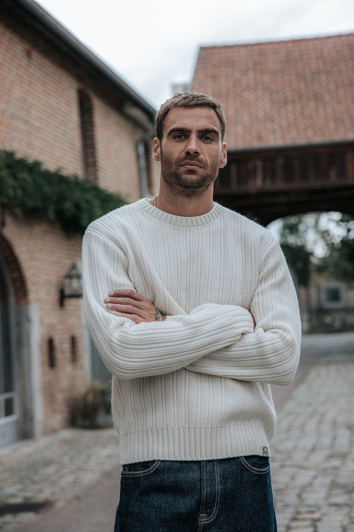 

Camisola com decote redondo Homem Solino Urban egret | Freeman T. Porter