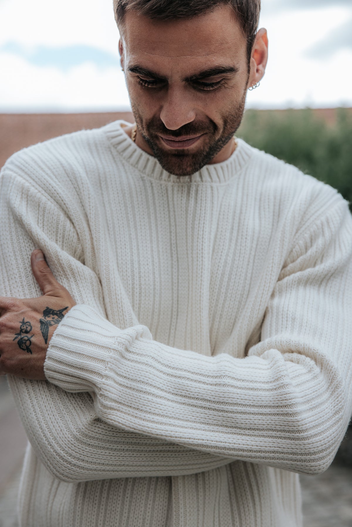 

Camisola com decote redondo Homem Solino Urban egret | Freeman T. Porter