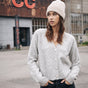 

Cardigan manches longues Femme Clarane light grey mix | Freeman T. Porter