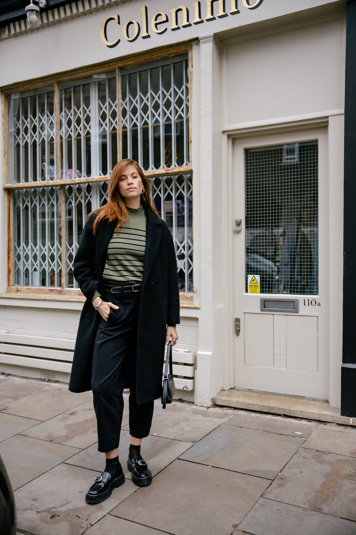 

Pull marinière col boutonné Mujer Pessie Stripes green moss | Freeman T. Porter