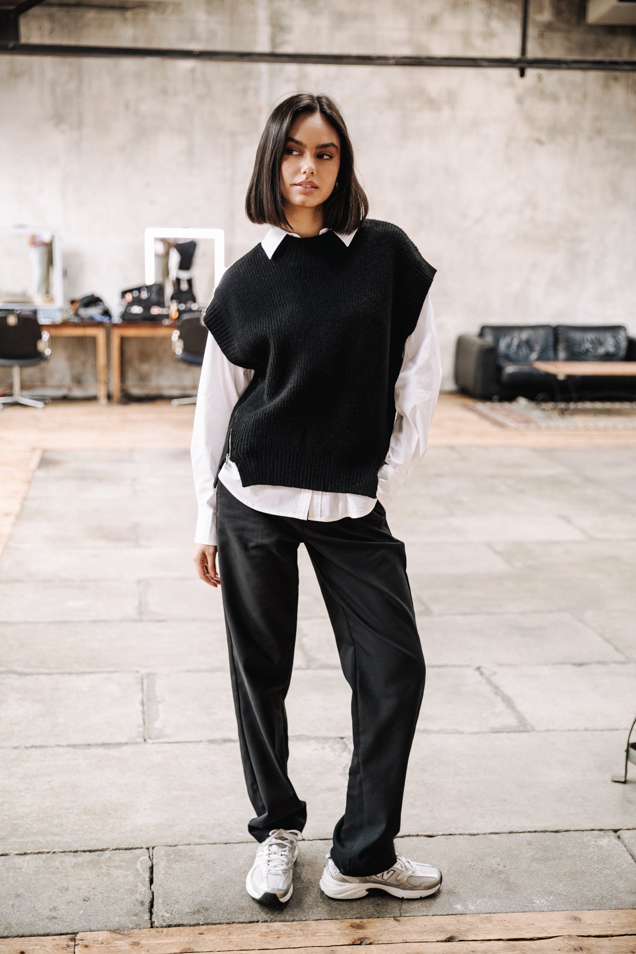 

Pull sans manche zippé Femme Phancy black | Freeman T. Porter