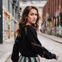 

Pull manches longues Femme Polka Lace black | Freeman T. Porter