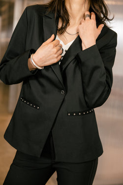 

Gerader Blazer Damen Bernie Polyneo black | Freeman T. Porter
