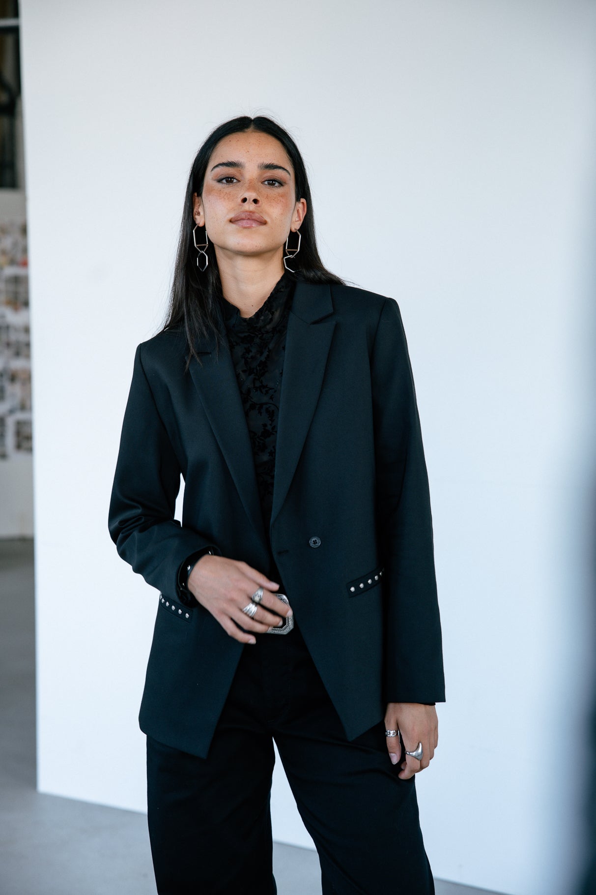 

Straight blazer Woman Bernie Polyneo black | Freeman T. Porter