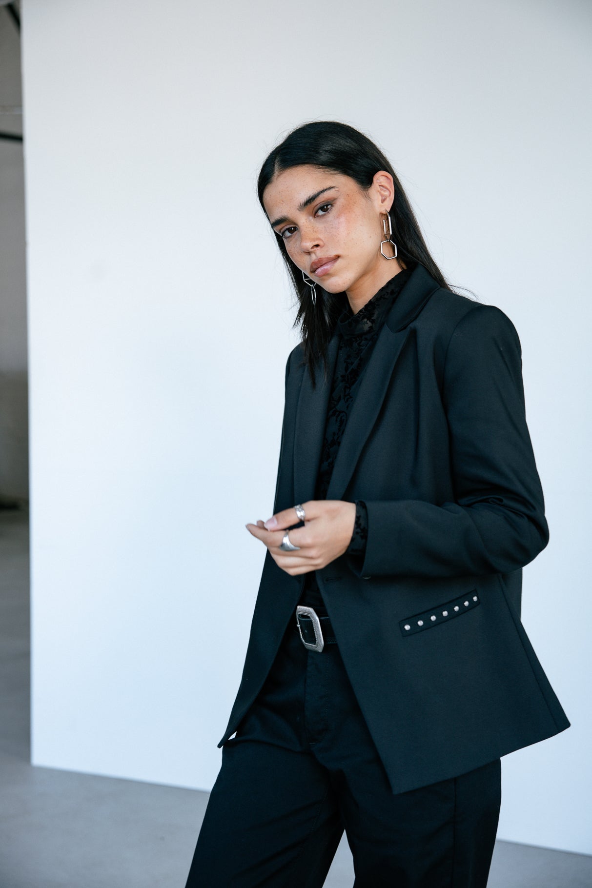 

Straight blazer Woman Bernie Polyneo black | Freeman T. Porter