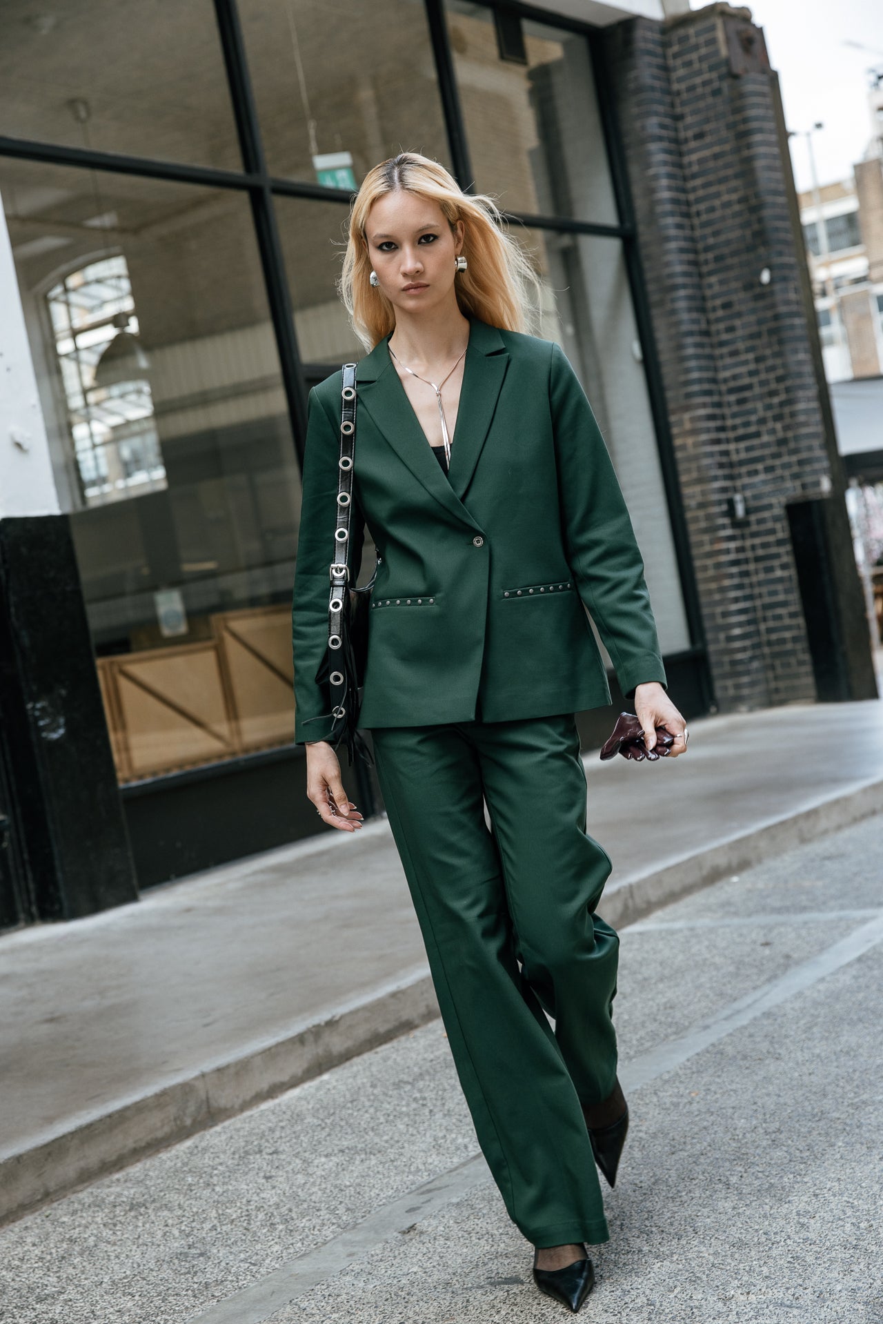 

Gerader Blazer Damen Bernie Polyneo green gables | Freeman T. Porter