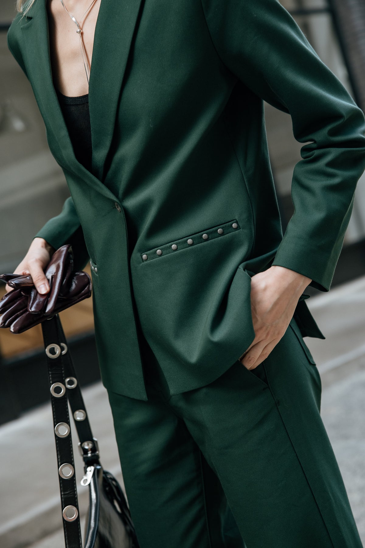 

Gerader Blazer Damen Bernie Polyneo green gables | Freeman T. Porter