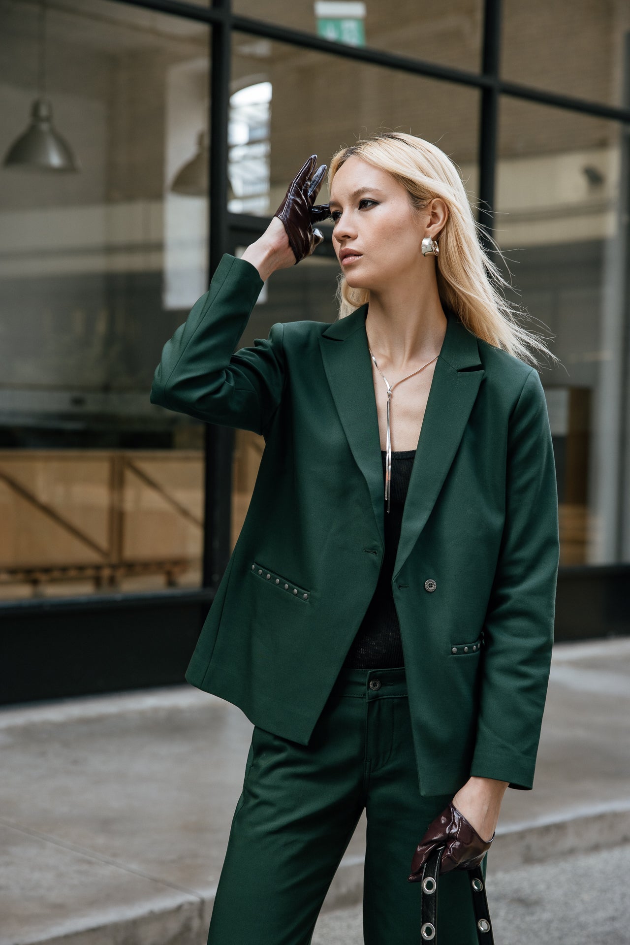 

Gerader Blazer Damen Bernie Polyneo green gables | Freeman T. Porter
