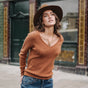 

Pull ajusté Femme Praddie mocha bisque | Freeman T. Porter