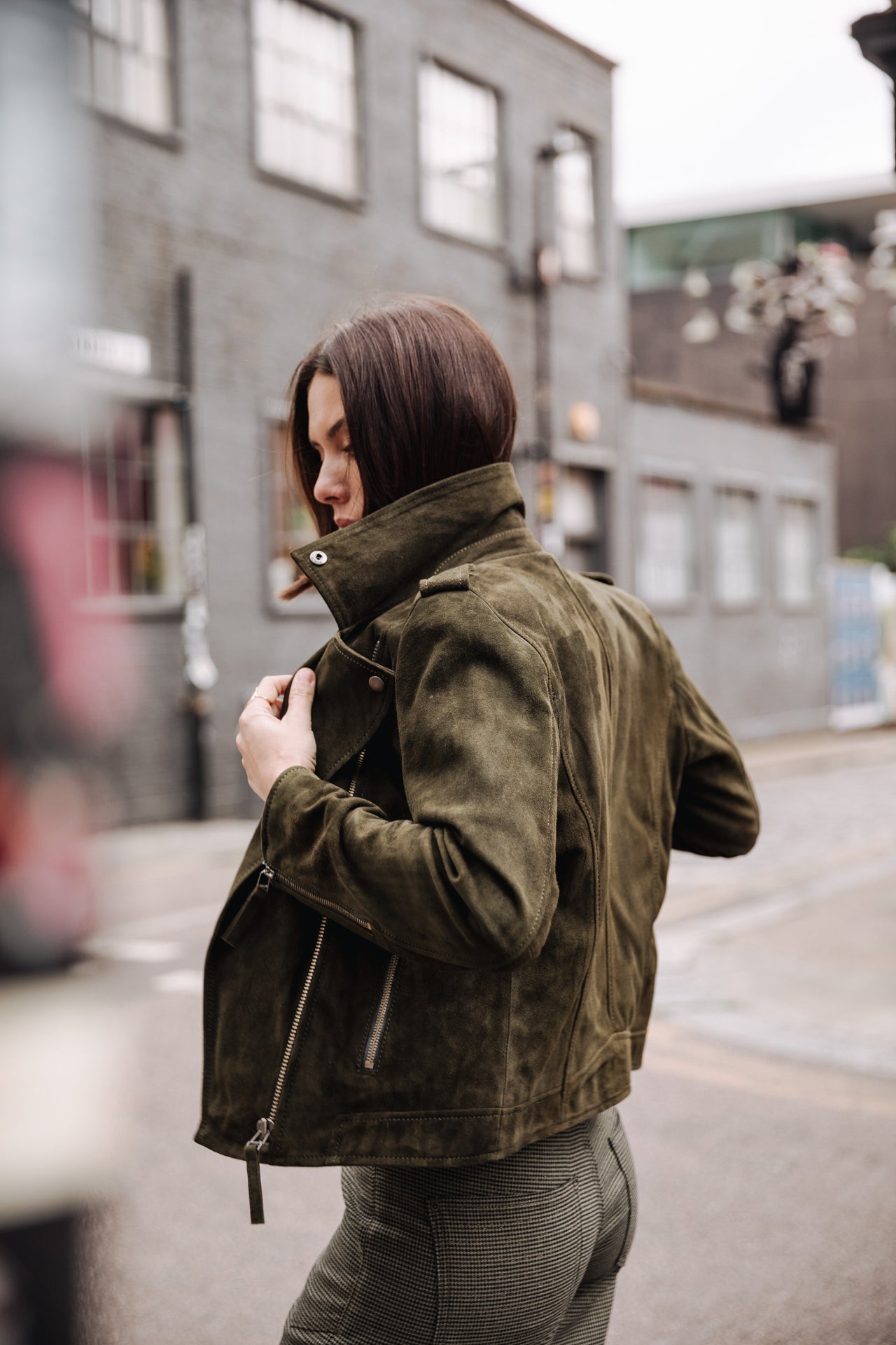 

Perfecto en daim Femme Kristen Daim forest night | Freeman T. Porter