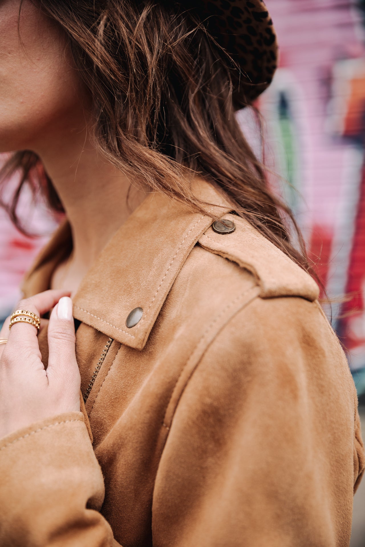 

Perfecto en cuir Femme Kristen Daim rubber | Freeman T. Porter