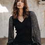 

Pull col V Femme Praelle Equino grey | Freeman T. Porter