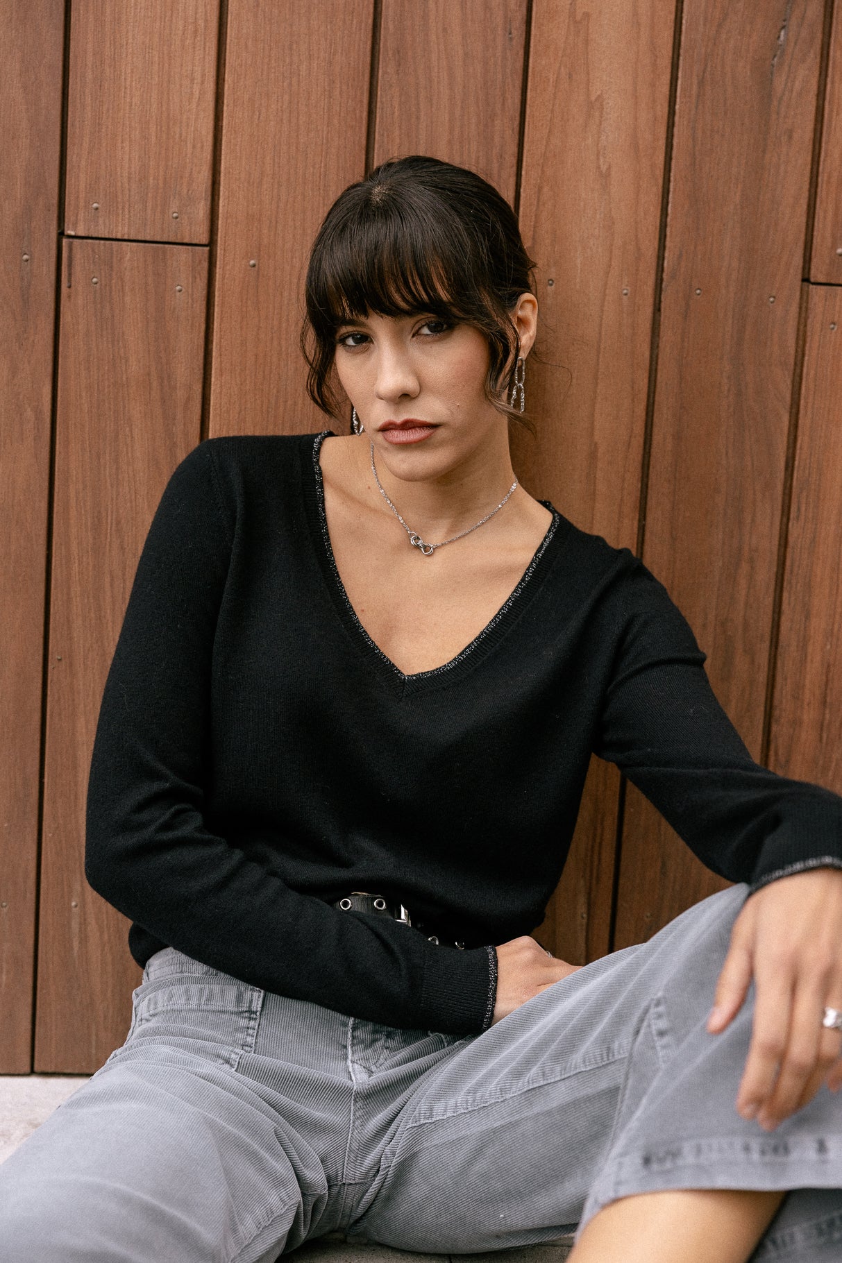 
              

Pull brodé épaule Femme Preem black | Freeman T. Porter
            