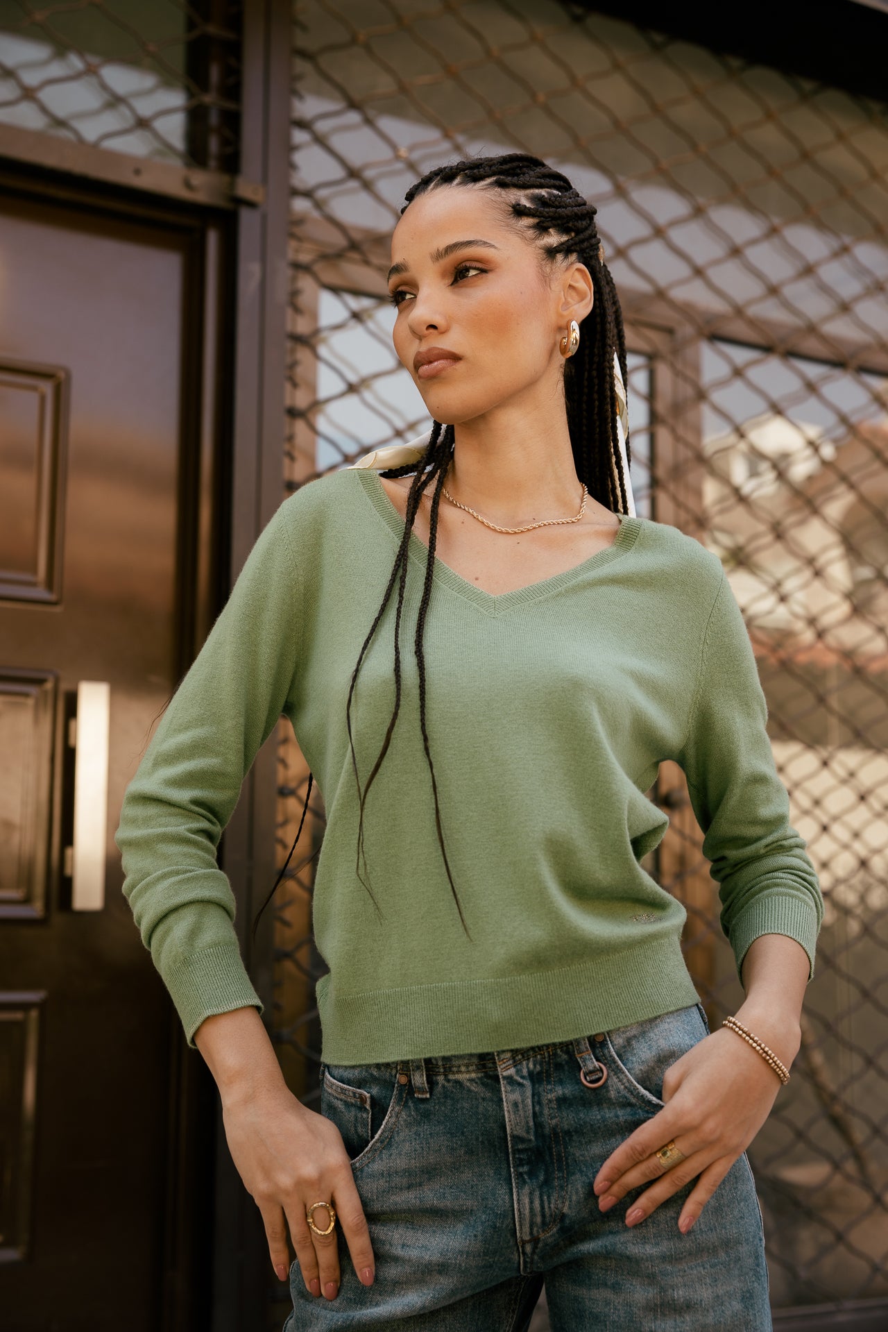  
            

Pull leger en maille col V  Femme Preem loden frost | Freeman T. Porter
          