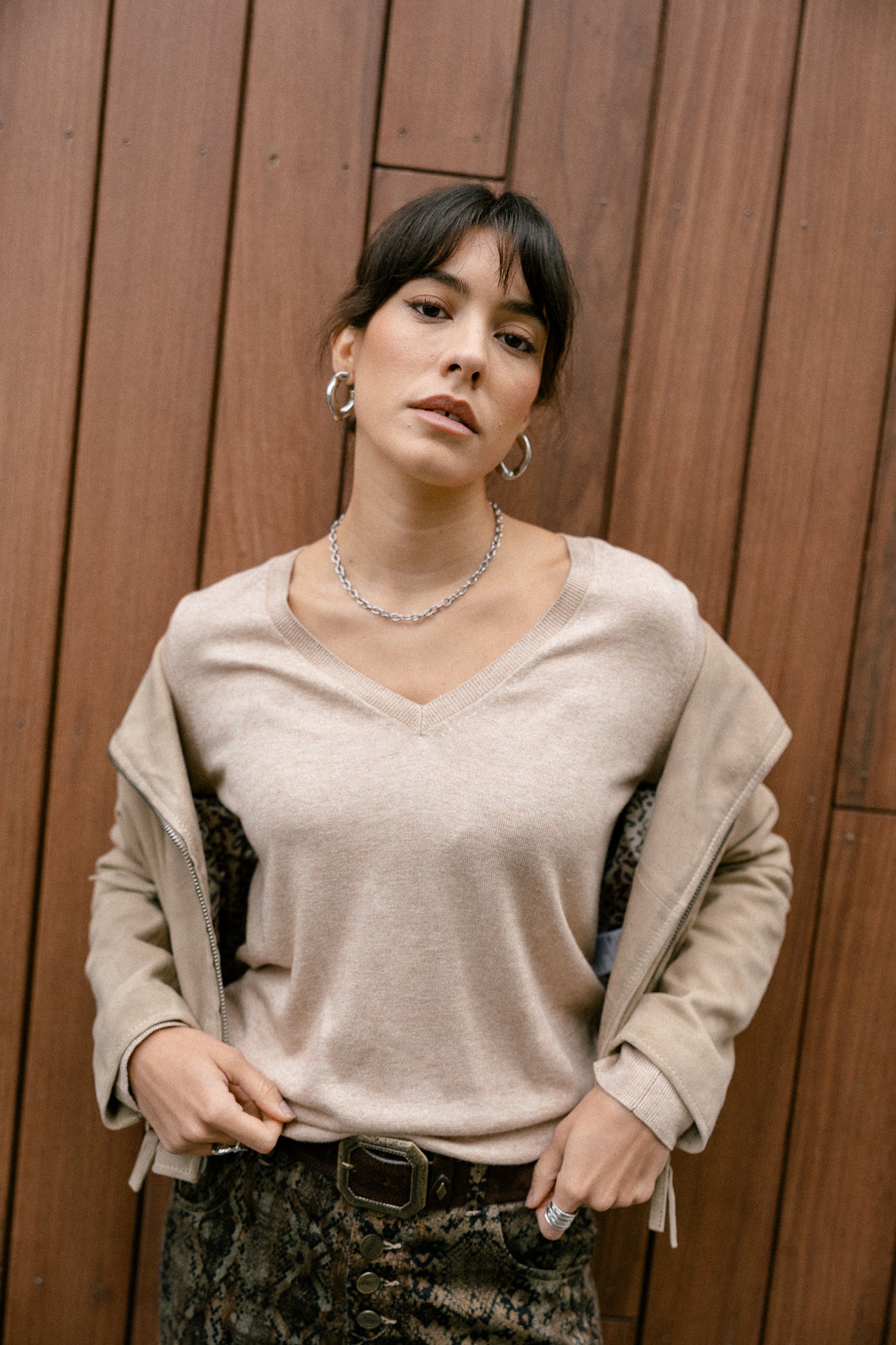 

Pull brodé épaule Femme Preem irish cream | Freeman T. Porter