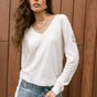 

Pull brodé épaule Femme Preem ecru | Freeman T. Porter