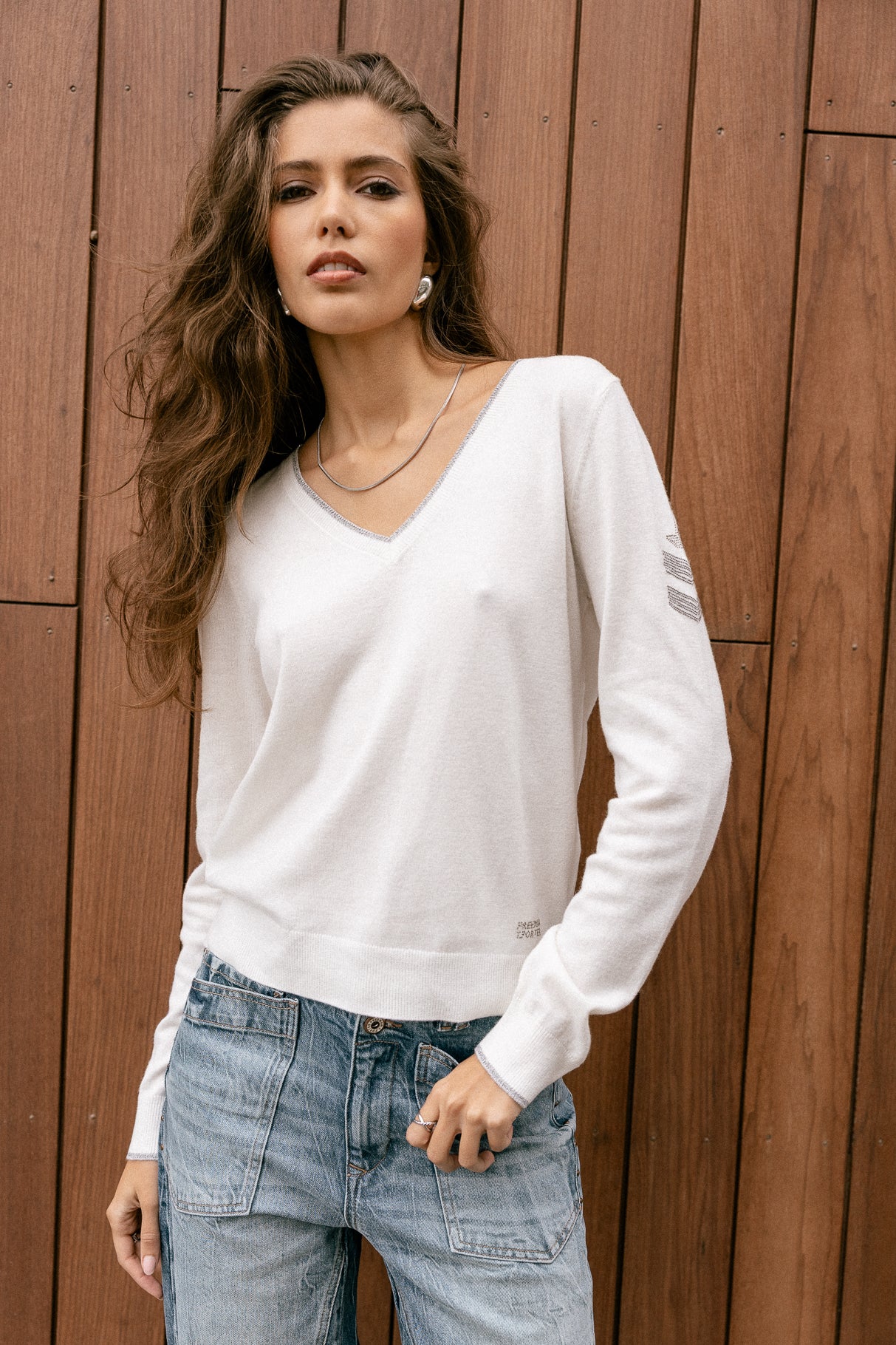   
            

Pull brodé épaule Femme Preem ecru | Freeman T. Porter
          