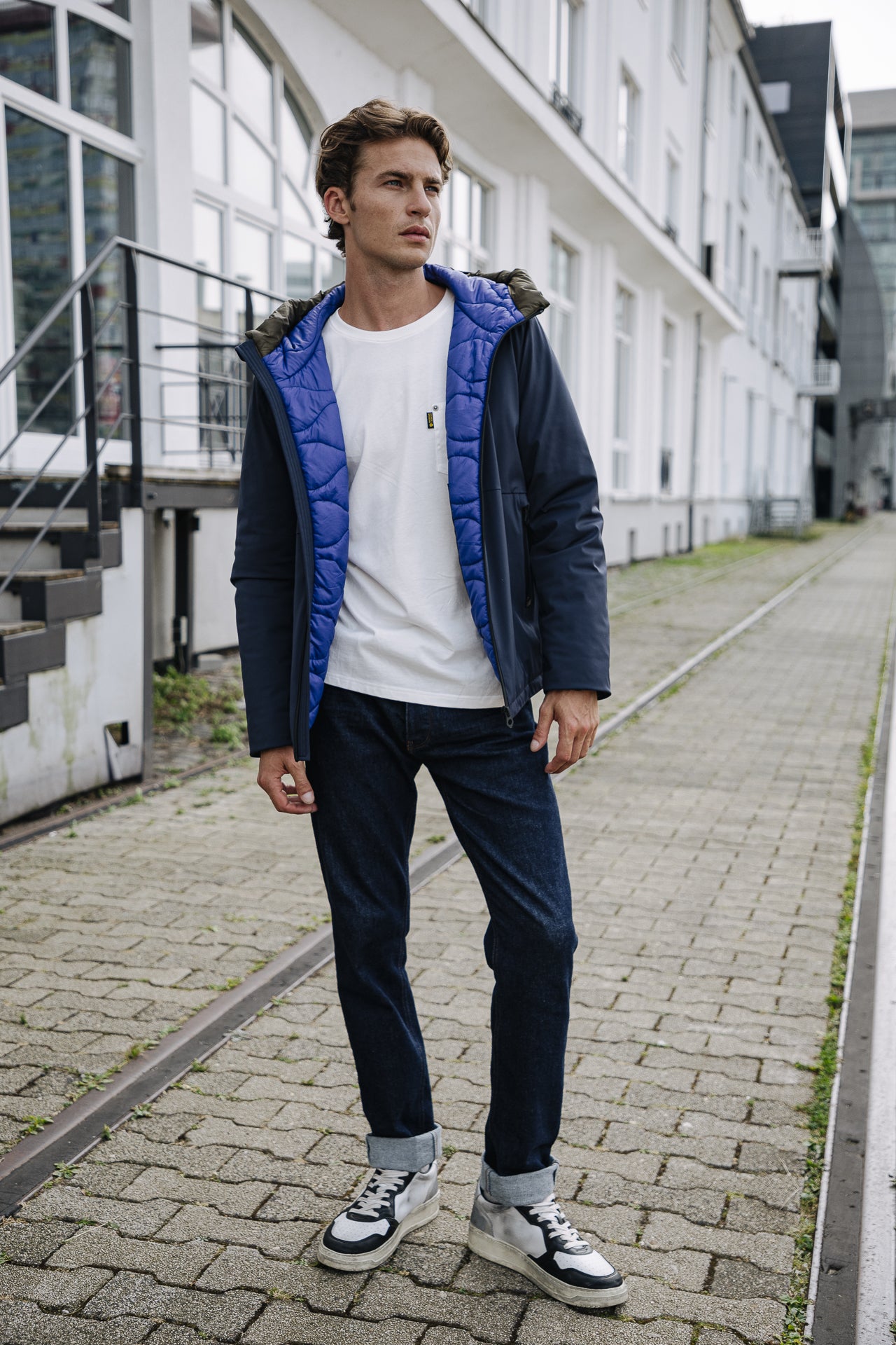 

Veste imperméable capuche Men Belleau Neo navy | Freeman T. Porter