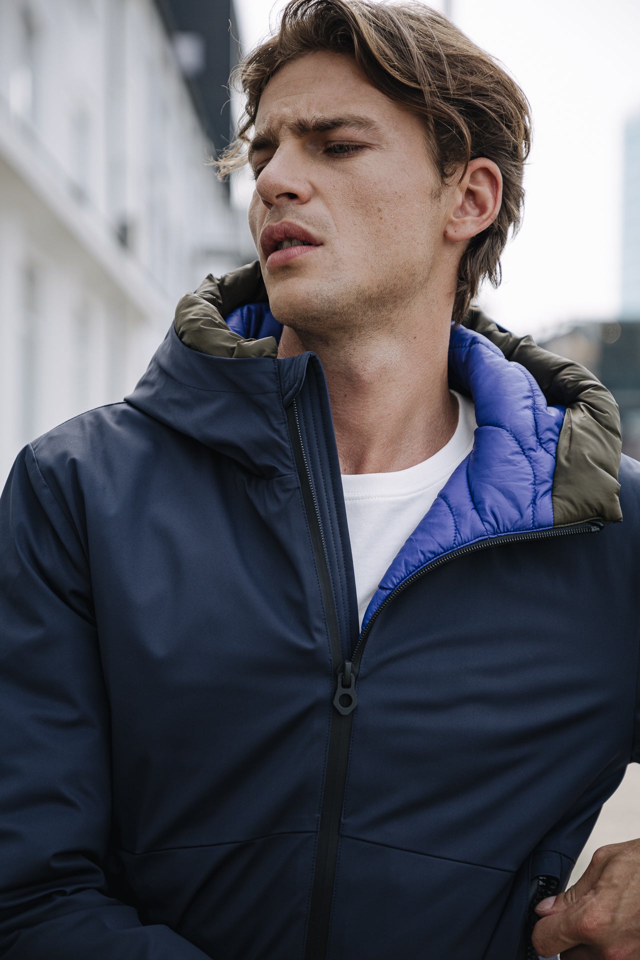 

Veste imperméable capuche Men Belleau Neo navy | Freeman T. Porter