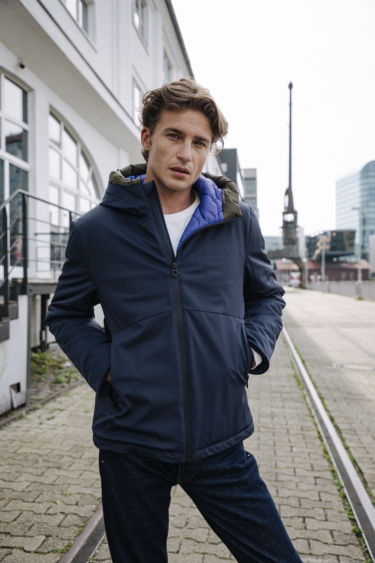 

Veste imperméable capuche Men Belleau Neo navy | Freeman T. Porter