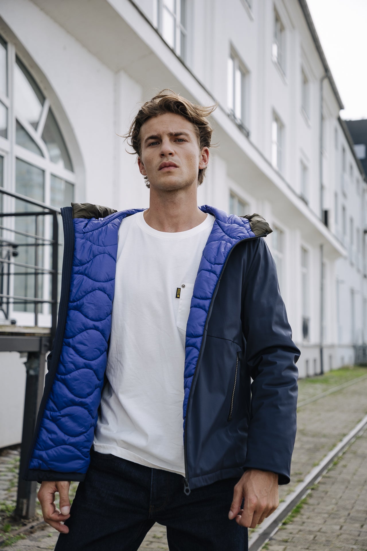 

Veste imperméable capuche Men Belleau Neo navy | Freeman T. Porter
