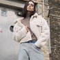 

Veste en jean Femme Merine Fur ecru | Freeman T. Porter