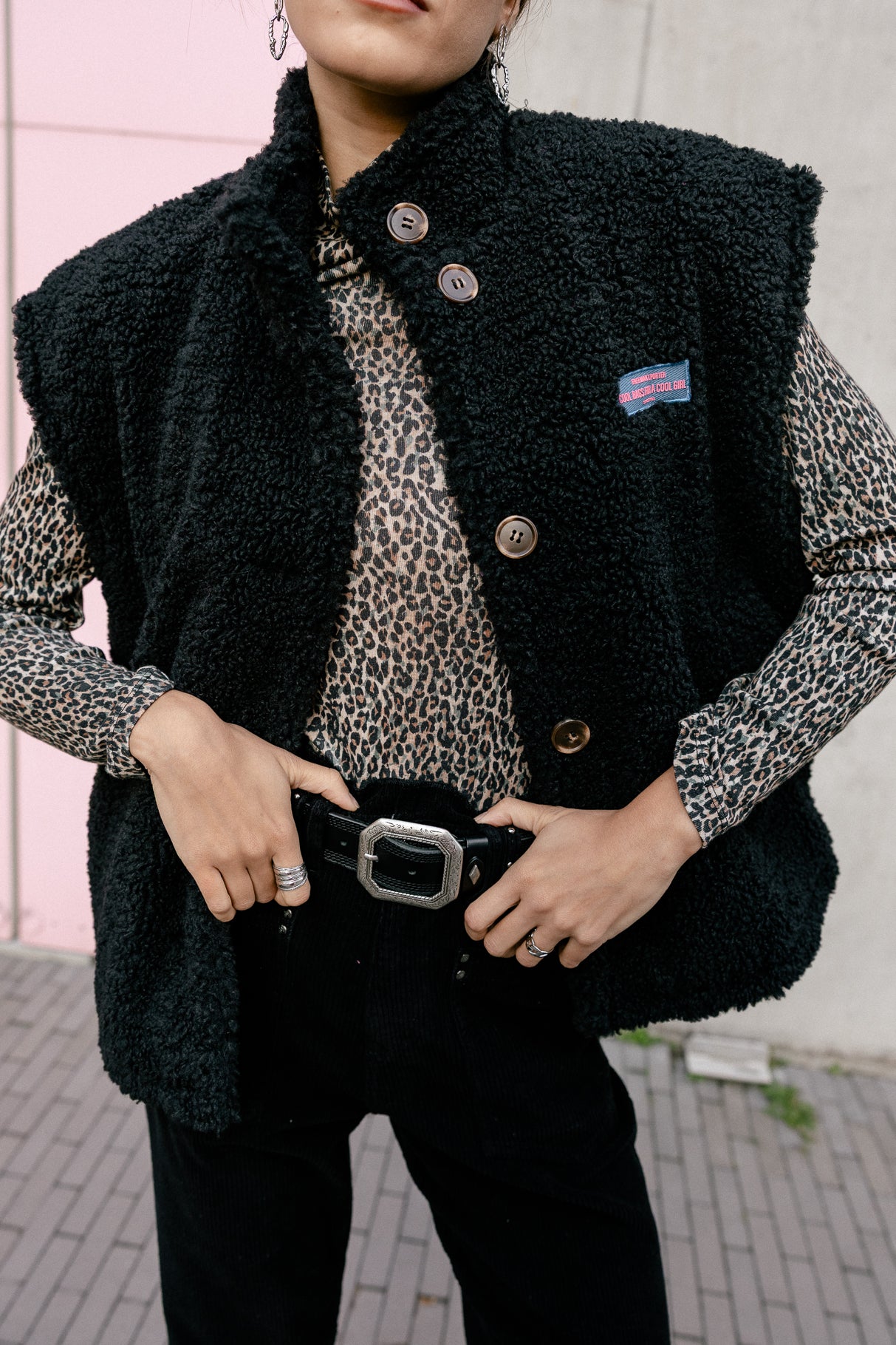 

Sherpa jacket Woman Vatika Fur black | Freeman T. Porter