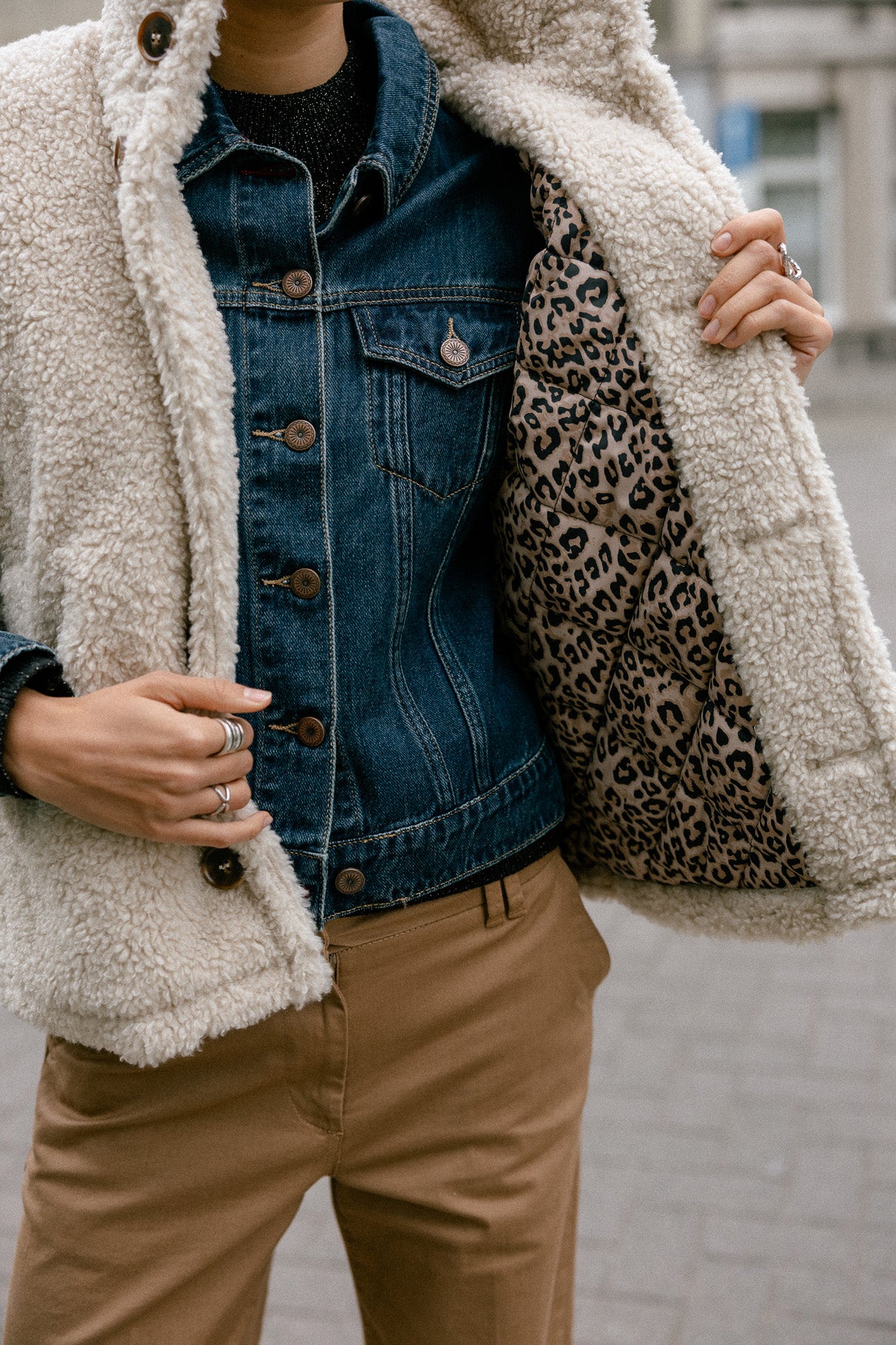 

Veste sherpa Femme Vatika Fur ecru | Freeman T. Porter