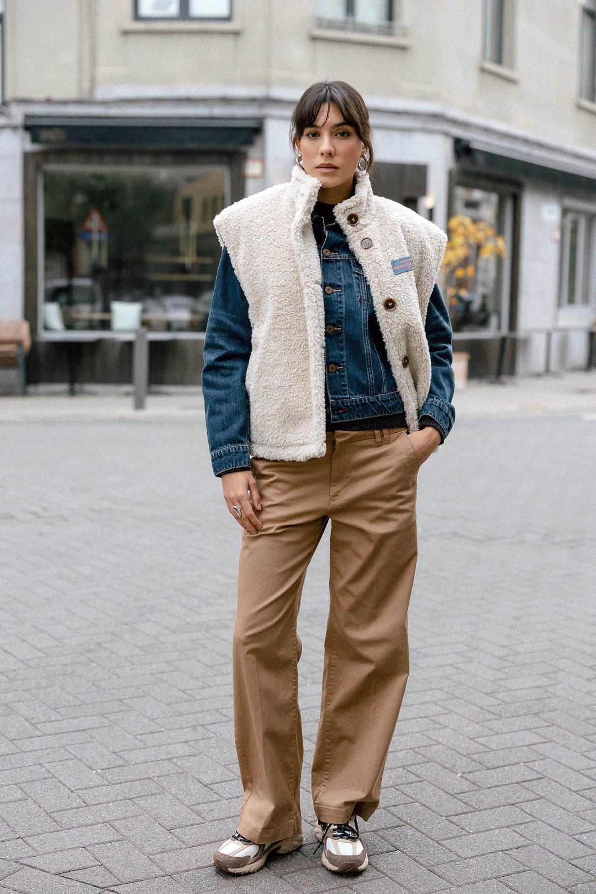 

Veste sherpa Femme Vatika Fur ecru | Freeman T. Porter