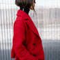 

Caban en laine bouillie Mujer Vicky Boiled tango red | Freeman T. Porter