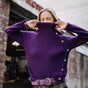 

Pull manches longues Femme Princess imperial purple | Freeman T. Porter