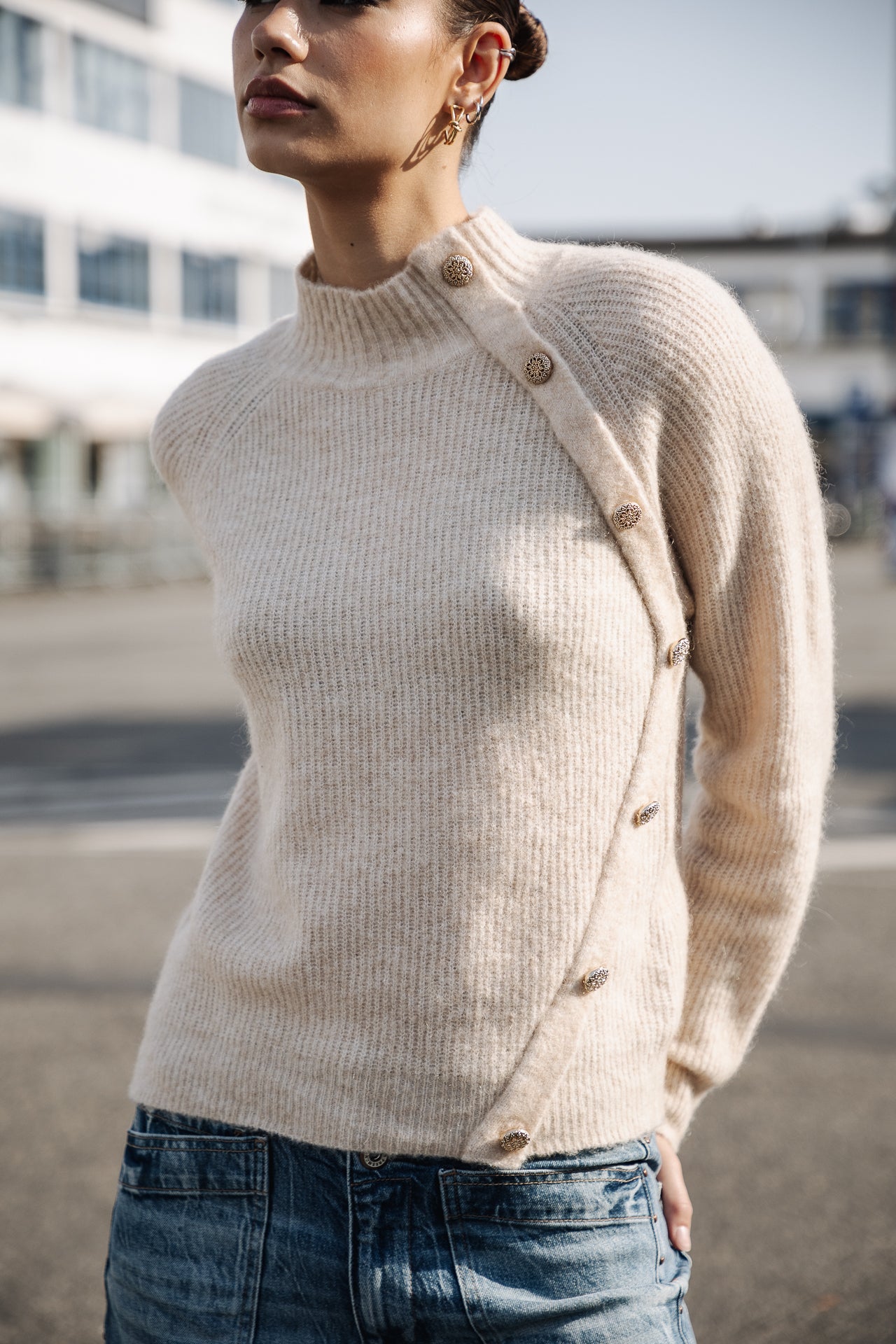 

Pull manches longues Woman Princess light beige | Freeman T. Porter