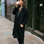 

Manteau long en laine bouillie Frau Millie Boiled black | Freeman T. Porter