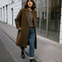

Manteau long en laine bouillie Frau Millie Boiled cocoa | Freeman T. Porter