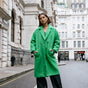 

Manteau long en laine bouillie Frau Millie Boiled jolly green | Freeman T. Porter