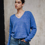 

Pull col V Femme Isabel strong blue | Freeman T. Porter