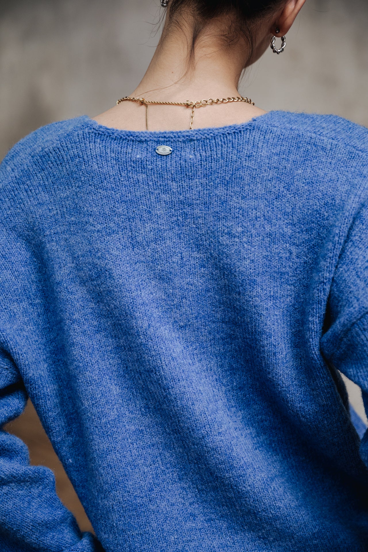 

Pull col V Femme Isabel strong blue | Freeman T. Porter