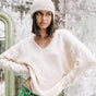 

Pull col V Frau Isabel off white | Freeman T. Porter