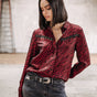 

Chemise manches longues Mujer Crizia Red Zebra salsa | Freeman T. Porter