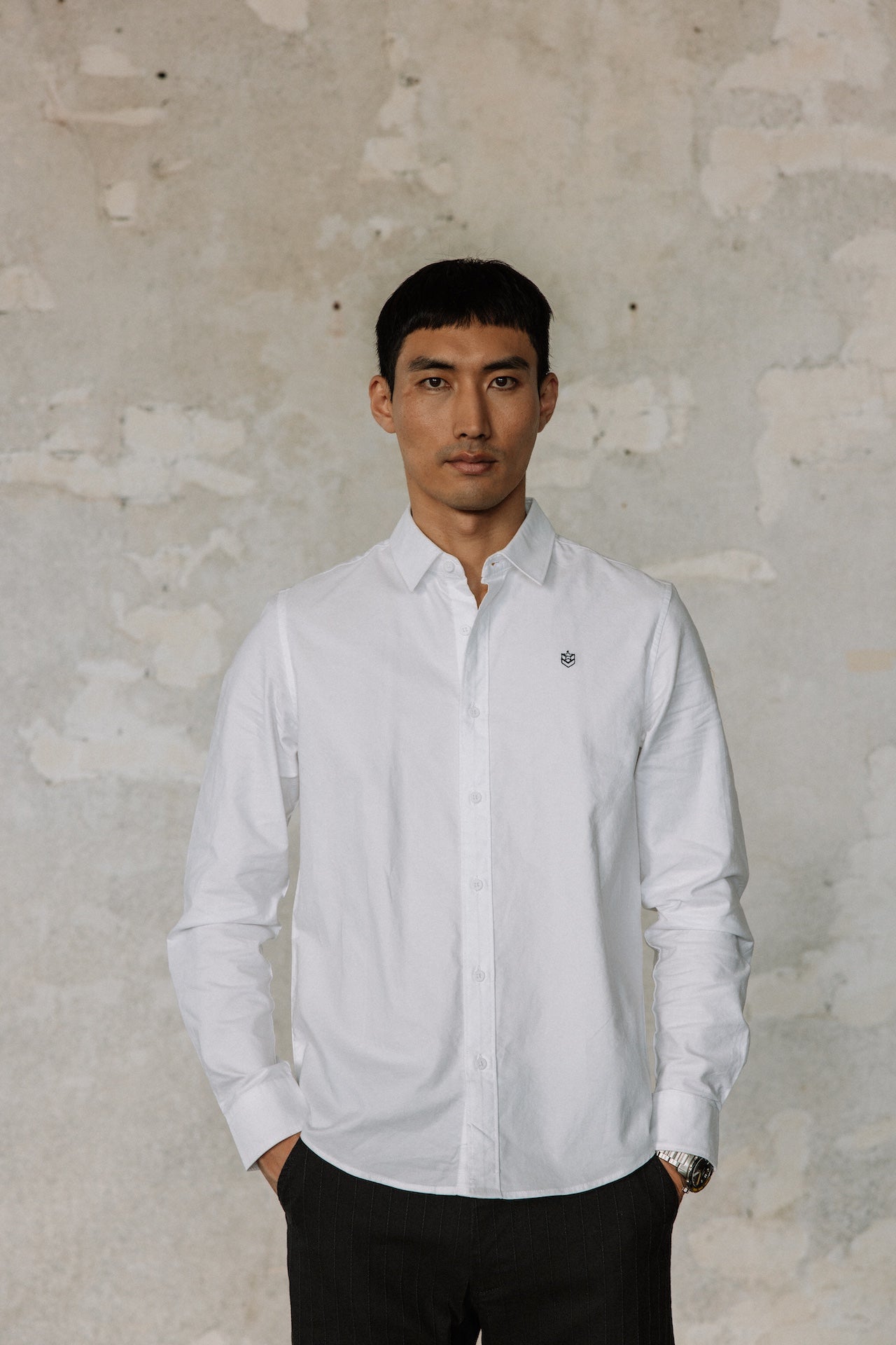 

Chemise cintrée Homme Yoris Oxford Brushed white | Freeman T. Porter