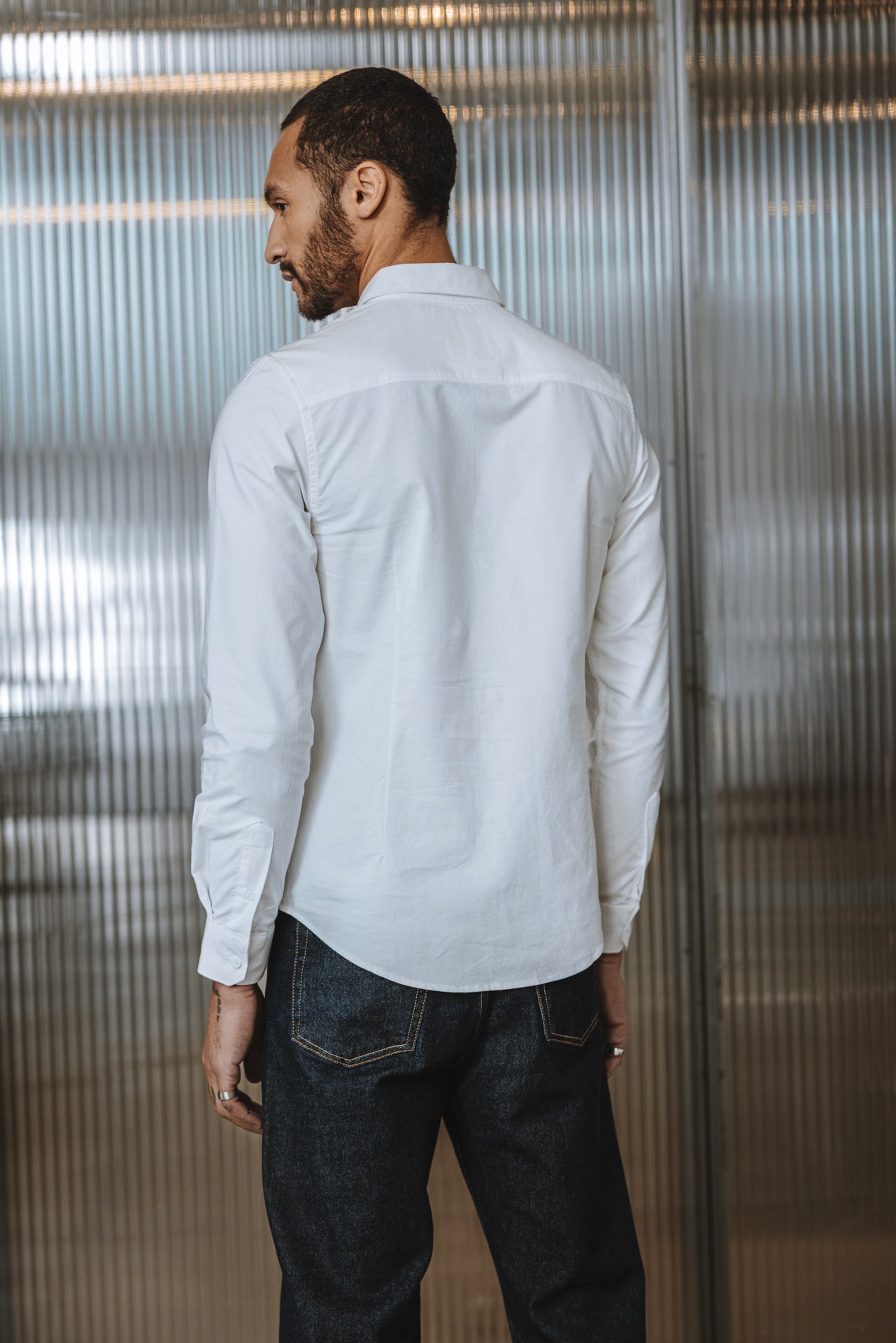 

Chemise cintrée Homme Yoris Oxford Brushed white | Freeman T. Porter