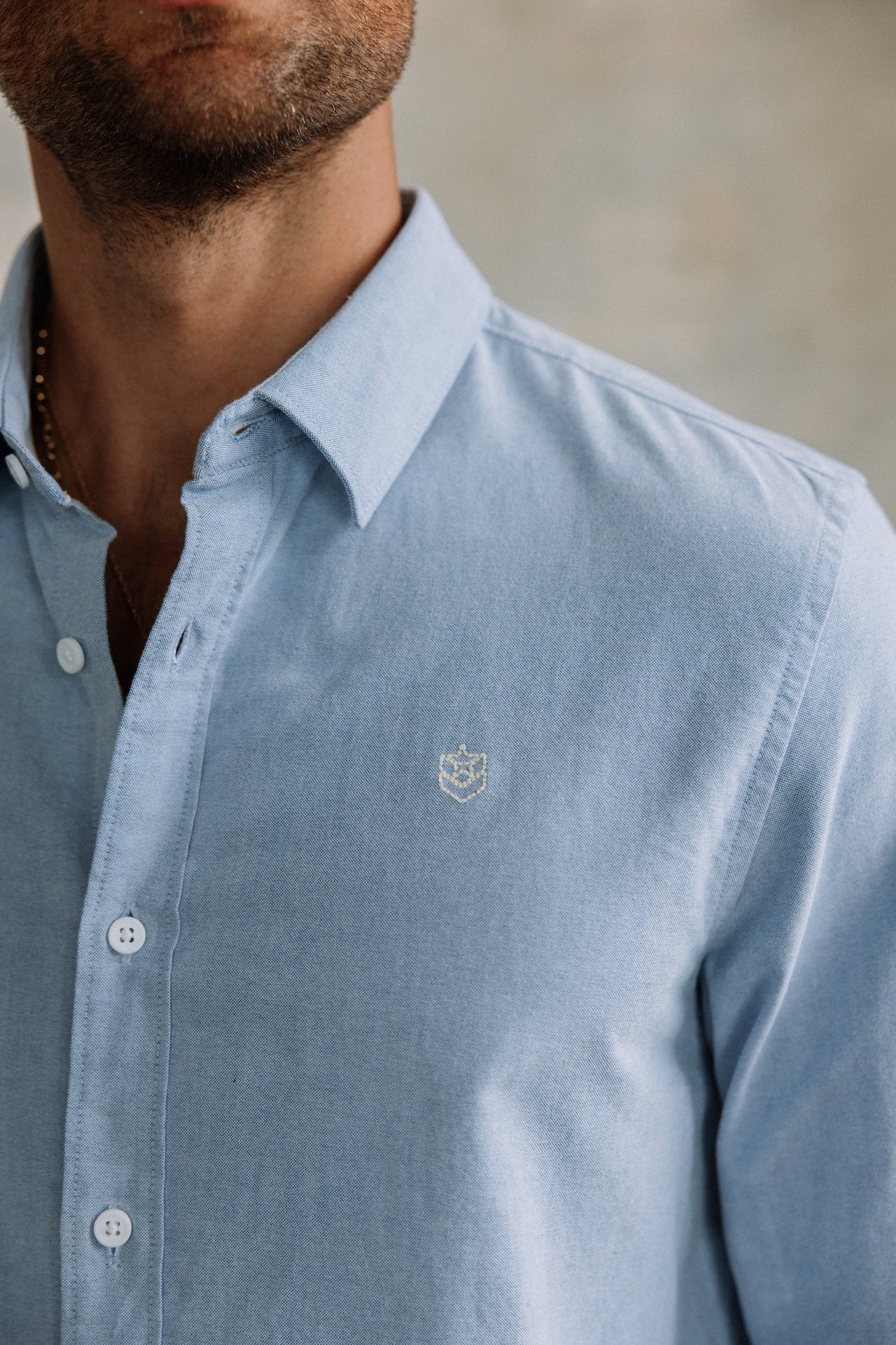 

Fitted shirt Men Yoris Oxford Brushed light blue | Freeman T. Porter