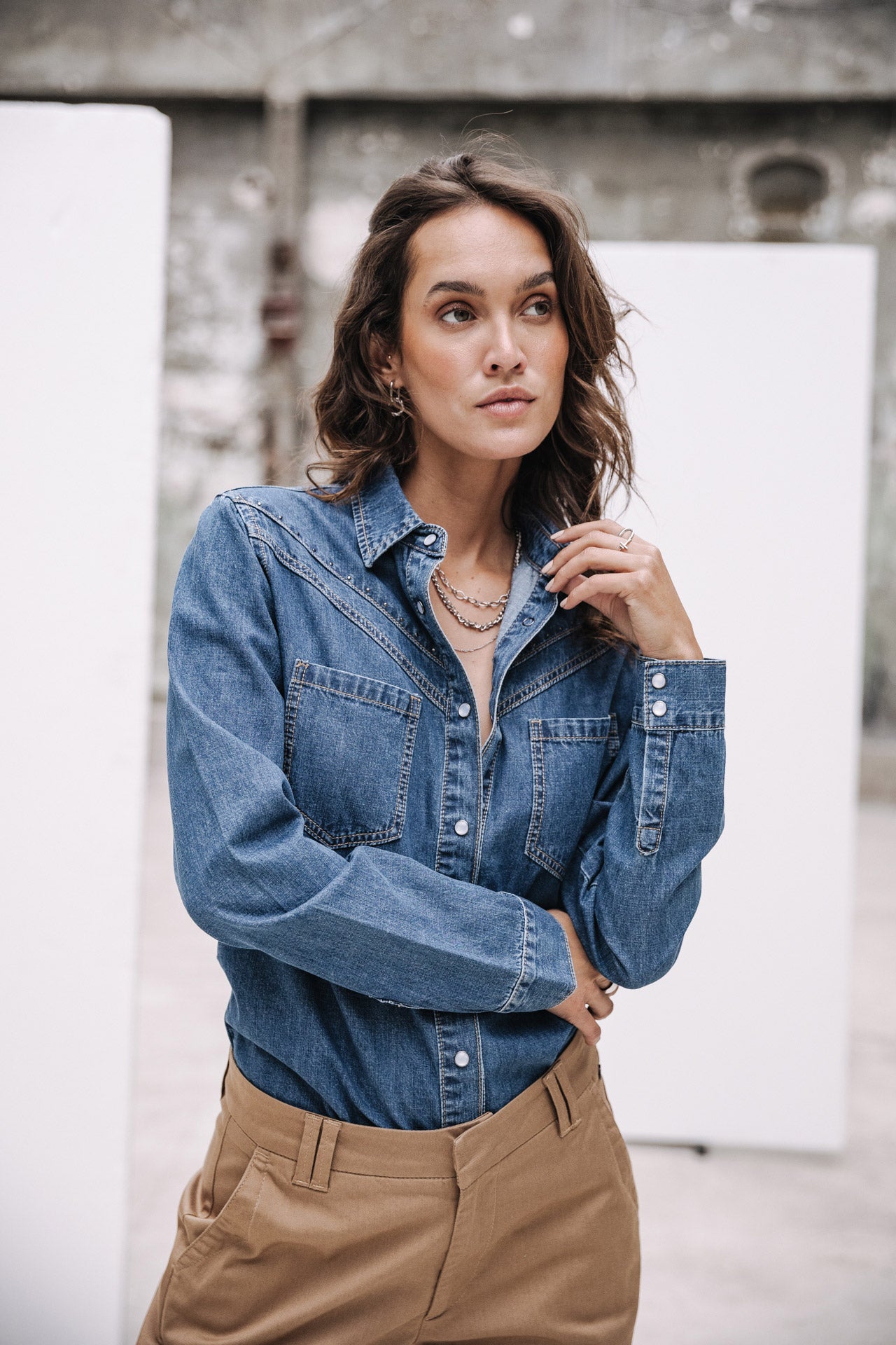 

Chemise western Femme Irina Denim wenit | Freeman T. Porter