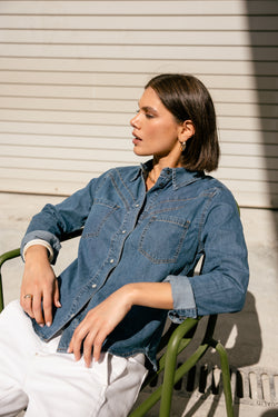 

Westernhemd Damen Irina Denim wenit | Freeman T. Porter